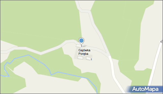 Poręba Spytkowska, Osiedle nad Uszwicą, 7, mapa Poręba Spytkowska