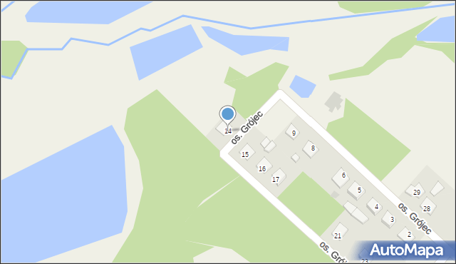 Potoczek, Osiedle Grójec, 14, mapa Potoczek