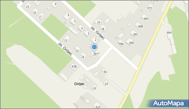 Potoczek, Osiedle Grójec, 25, mapa Potoczek