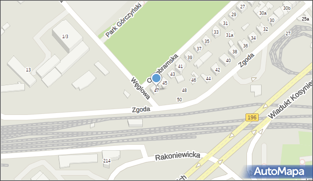 Poznań, Ostrobramska, 47, mapa Poznania
