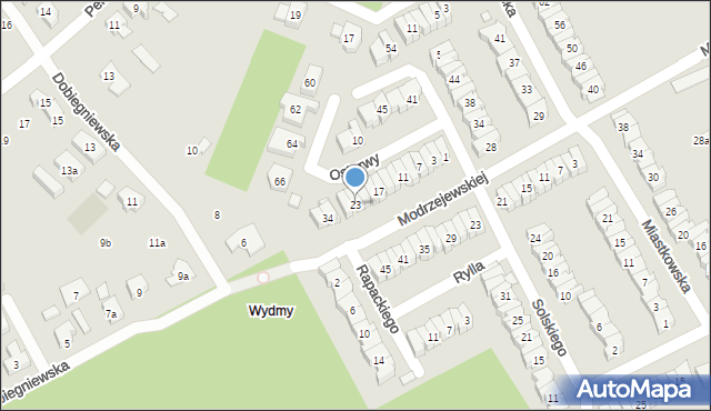 Poznań, Osterwy Juliusza, 23, mapa Poznania