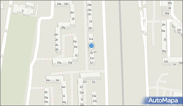 Poznań, Osiedle Króla Bolesława Chrobrego, 31, mapa Poznania