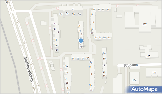 Poznań, Osiedle Bolesława Śmiałego, 7a, mapa Poznania