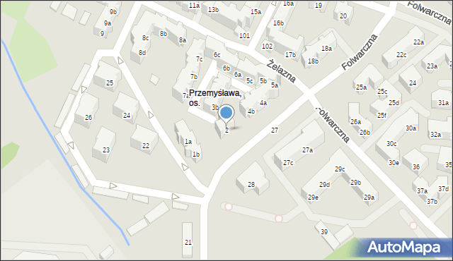 Poznań, Osiedle Przemysława, 2, mapa Poznania