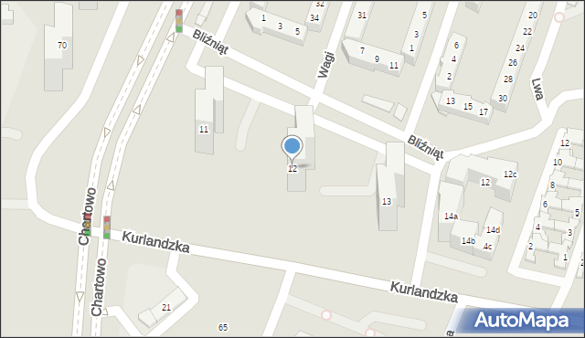 Poznań, Osiedle Rusa, 12, mapa Poznania