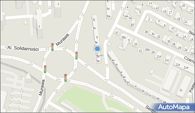 Poznań, Osiedle Kosmonautów, 5b, mapa Poznania