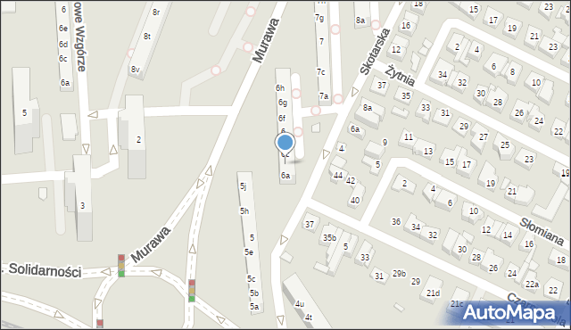 Poznań, Osiedle Kosmonautów, 6b, mapa Poznania