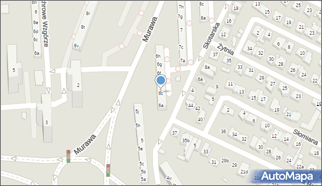 Poznań, Osiedle Kosmonautów, 6c, mapa Poznania