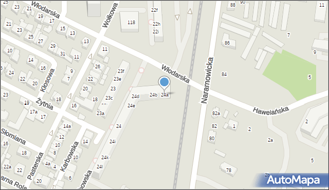 Poznań, Osiedle Kosmonautów, 24a, mapa Poznania