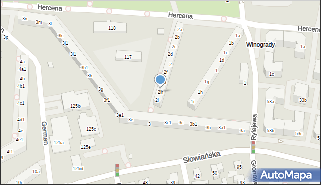 Poznań, Osiedle Przyjaźni, 2h, mapa Poznania