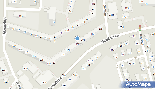 Poznań, Osiedle Przyjaźni, 10f, mapa Poznania