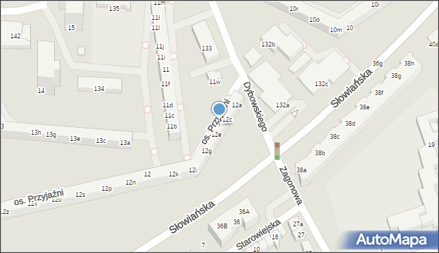 Poznań, Osiedle Przyjaźni, 12d, mapa Poznania