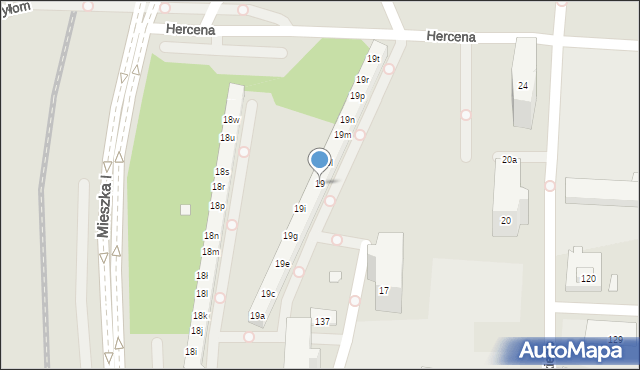 Poznań, Osiedle Przyjaźni, 19, mapa Poznania