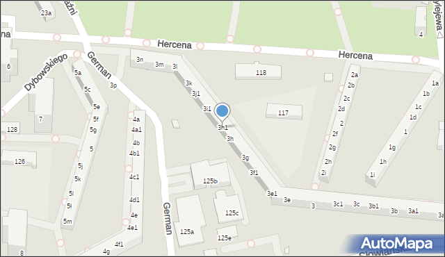 Poznań, Osiedle Przyjaźni, 3h1, mapa Poznania