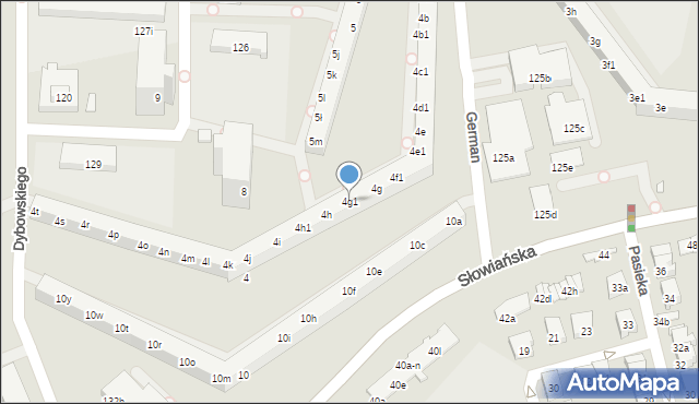 Poznań, Osiedle Przyjaźni, 4g1, mapa Poznania