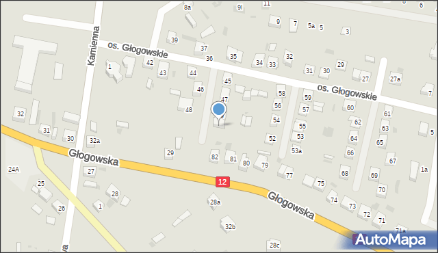 Przemków, Osiedle Głogowskie, 51, mapa Przemków