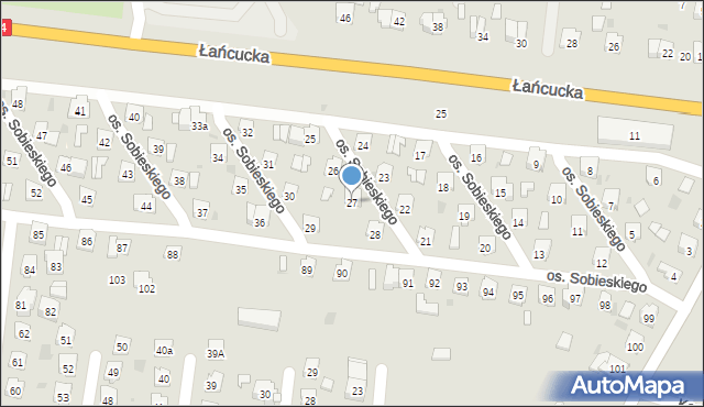 Przeworsk, Osiedle Króla Jana III Sobieskiego, 27, mapa Przeworsk