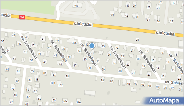 Przeworsk, Osiedle Króla Jana III Sobieskiego, 31, mapa Przeworsk