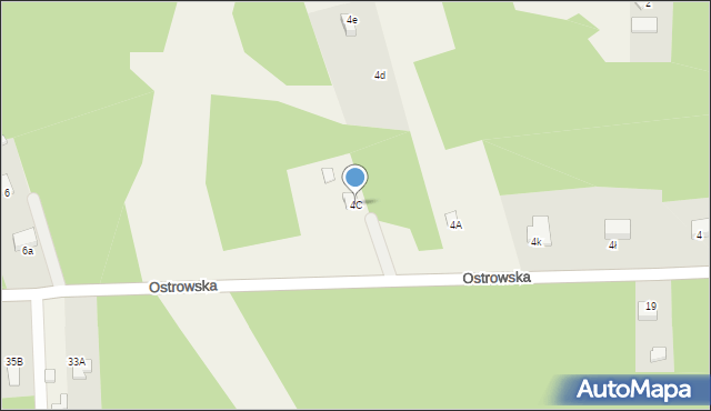 Przybynów, Ostrowska, 4C, mapa Przybynów