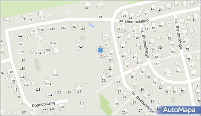 Pszów, Osiedle Biernackiego Alojzego, 19a, mapa Pszów