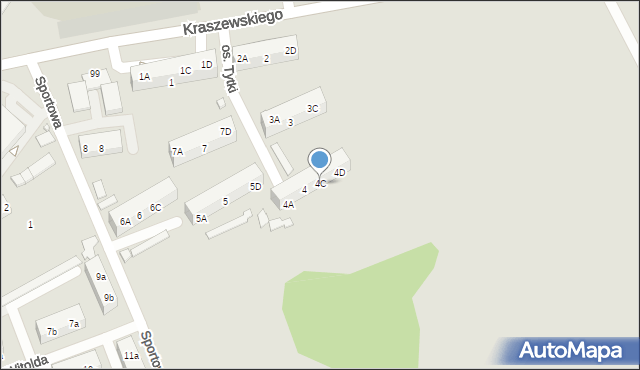 Pszów, Osiedle Tytki Józefa, 4C, mapa Pszów