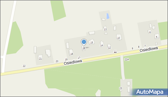 Pustelnik, Osiedlowa, 16, mapa Pustelnik