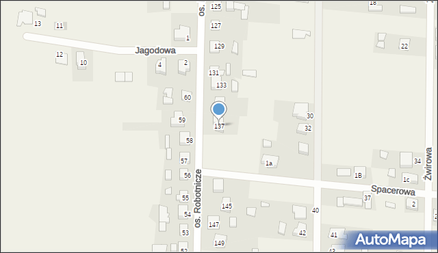 Radłów, Osiedle Robotnicze, 137, mapa Radłów