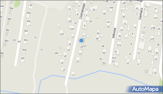 Radom, Osińskiego Michała Tadeusza, 11, mapa Radomia