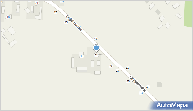 Radoszewice, Osjakowska, 31, mapa Radoszewice