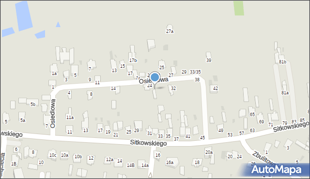 Radzyń Podlaski, Osiedlowa, 26, mapa Radzyń Podlaski