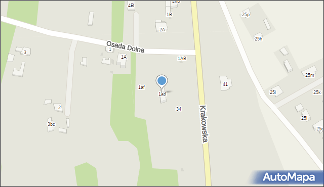 Rawa Mazowiecka, Osada Dolna, 1ad, mapa Rawa Mazowiecka