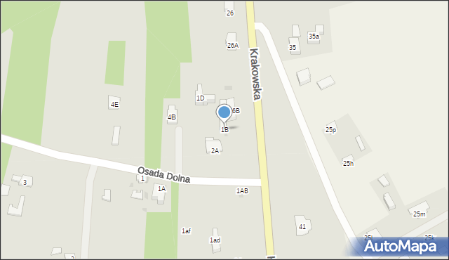 Rawa Mazowiecka, Osada Dolna, 1B, mapa Rawa Mazowiecka
