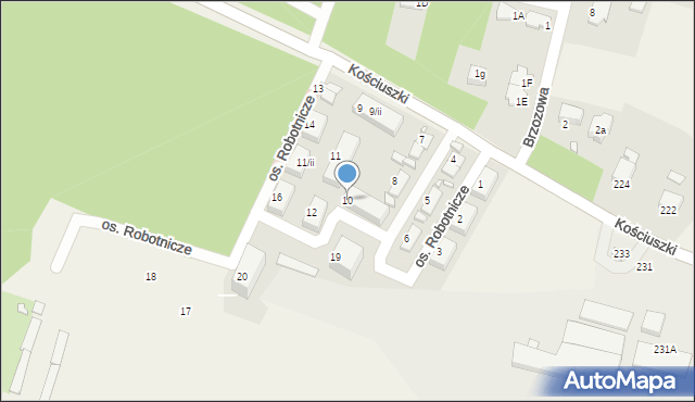 Rogoźnik, Osiedle Robotnicze, 10, mapa Rogoźnik