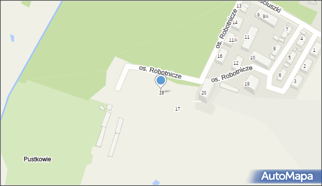 Rogoźnik, Osiedle Robotnicze, 18, mapa Rogoźnik