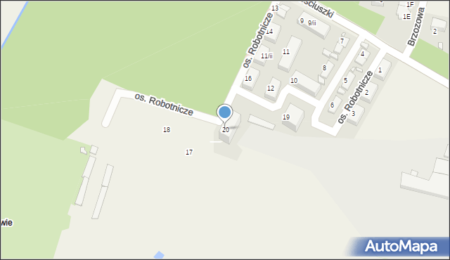 Rogoźnik, Osiedle Robotnicze, 20, mapa Rogoźnik