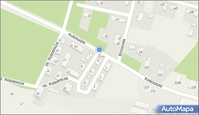 Rogoźnik, Osiedle Robotnicze, 4/i, mapa Rogoźnik