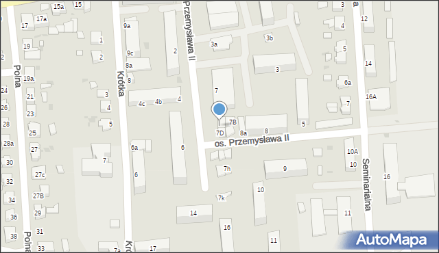 Rogoźno, Osiedle Przemysława II, 7a, mapa Rogoźno