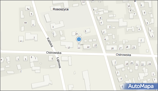 Rososzyca, Ostrowska, 13, mapa Rososzyca