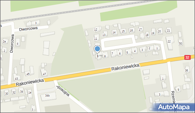 Rostarzewo, Osiedle Żegockiego, 9, mapa Rostarzewo