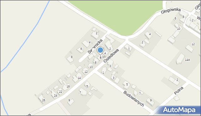 Rozkochów, Osiedlowa, 6, mapa Rozkochów