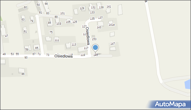 Rudawa, Osiedlowa, 145, mapa Rudawa