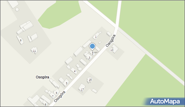 Rudgerzowice, Osogóra, 2, mapa Rudgerzowice