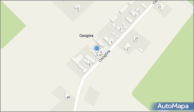 Rudgerzowice, Osogóra, 7, mapa Rudgerzowice