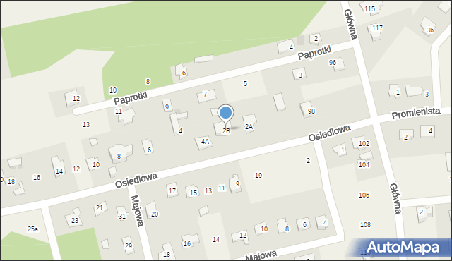 Rusiec, Osiedlowa, 2B, mapa Rusiec