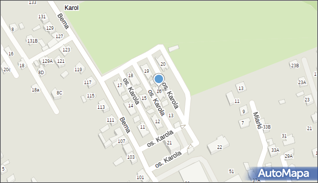 Rydułtowy, Osiedle Karola, 16, mapa Rydułtowy