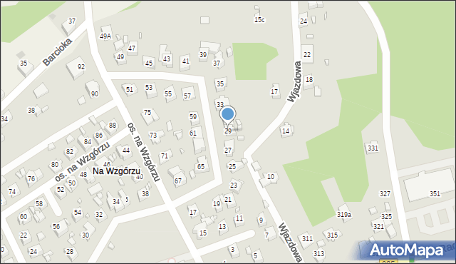 Rydułtowy, Osiedle na Wzgórzu, 29, mapa Rydułtowy