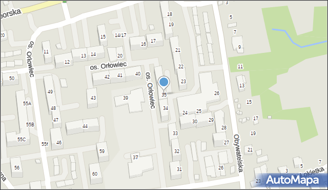 Rydułtowy, Osiedle Orłowiec, 35, mapa Rydułtowy