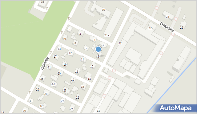 Rymanów, Osiedle, 6, mapa Rymanów