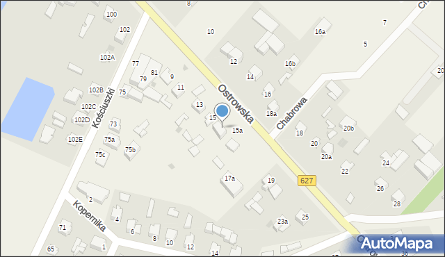 Rzekuń, Ostrowska, 17, mapa Rzekuń