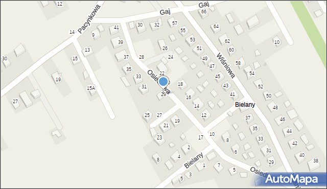 Rzezawa, Osiedlowa, 29, mapa Rzezawa